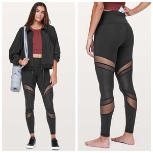 Lululemon Seek The Heat Tight Mesh Legging (Black) Size 6